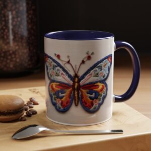 Gift Coffee Mugs Butterfly Accent Coffee Mug, 11oz