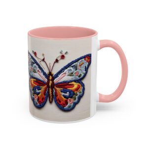 Gift Coffee Mugs Butterfly Accent Coffee Mug, 11oz